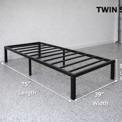 Twin Size Metal Bed Frame 