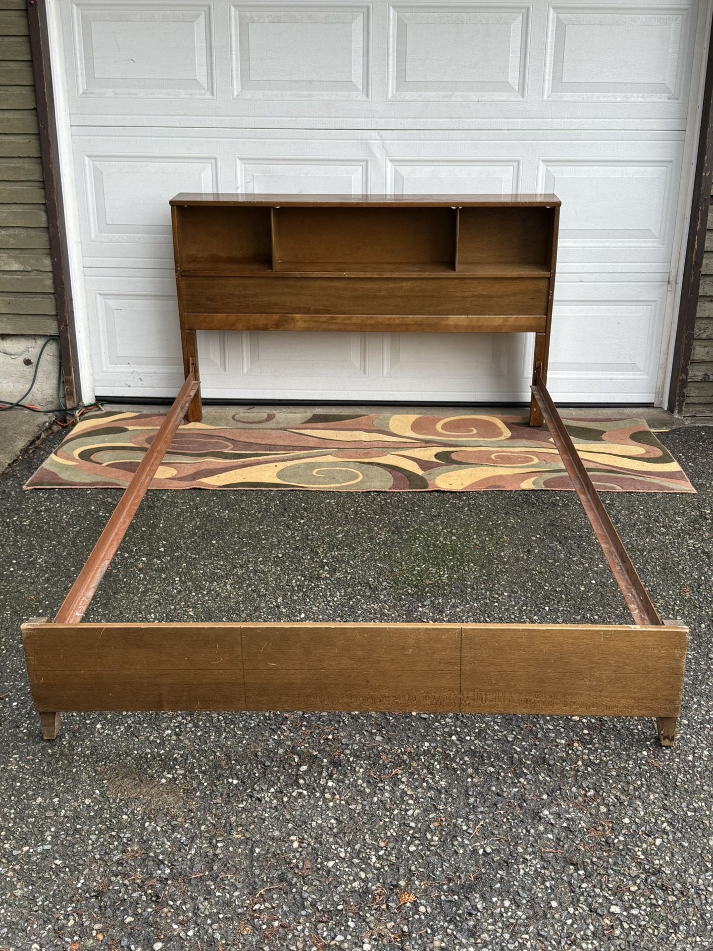 Vintage F.S. Harmon Full Size Bed Frame(frame Only No Mattress)