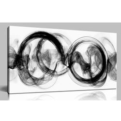Abstract Wall Art for Living Room Black and White Wall Decor for Bedroom Modern Prints Wall Art for Office 20 x 40 Inch
