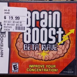 Brain Boost New In Package Beta Wave Mind Concentration Video Game