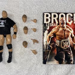 Ultimate Brock Lesnar Figure / Three Disc Brock Lesnar DVDs 