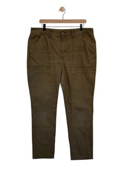 Rei Co-op Trailsmith Pants Womens 16 Green Hiking Outdoor Rugged Double Knee