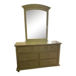 Dresser with Mirror Light Green, Kids Room, High Quality