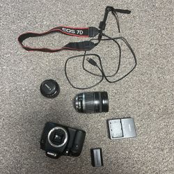 Canon 7d With 2 Lens