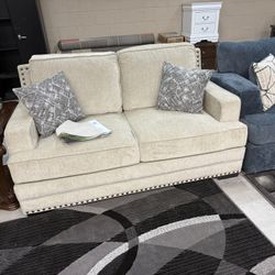 Beige Loveseat 