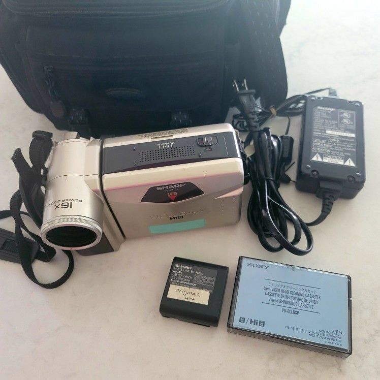 Sharp VL-AH30U HI8 8mm Camcorder VCR Player + Access.