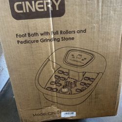 Pedicure Foot Bath With Full Rollers And Grinding Stones 