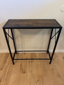 New! Rustic Brown Console Table 12” x 28.5”