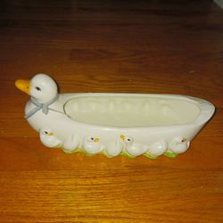 Adorable Vintage Duck Planter 