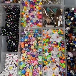 Huge Lot Of Of Beads & Necklace Bracket Making 