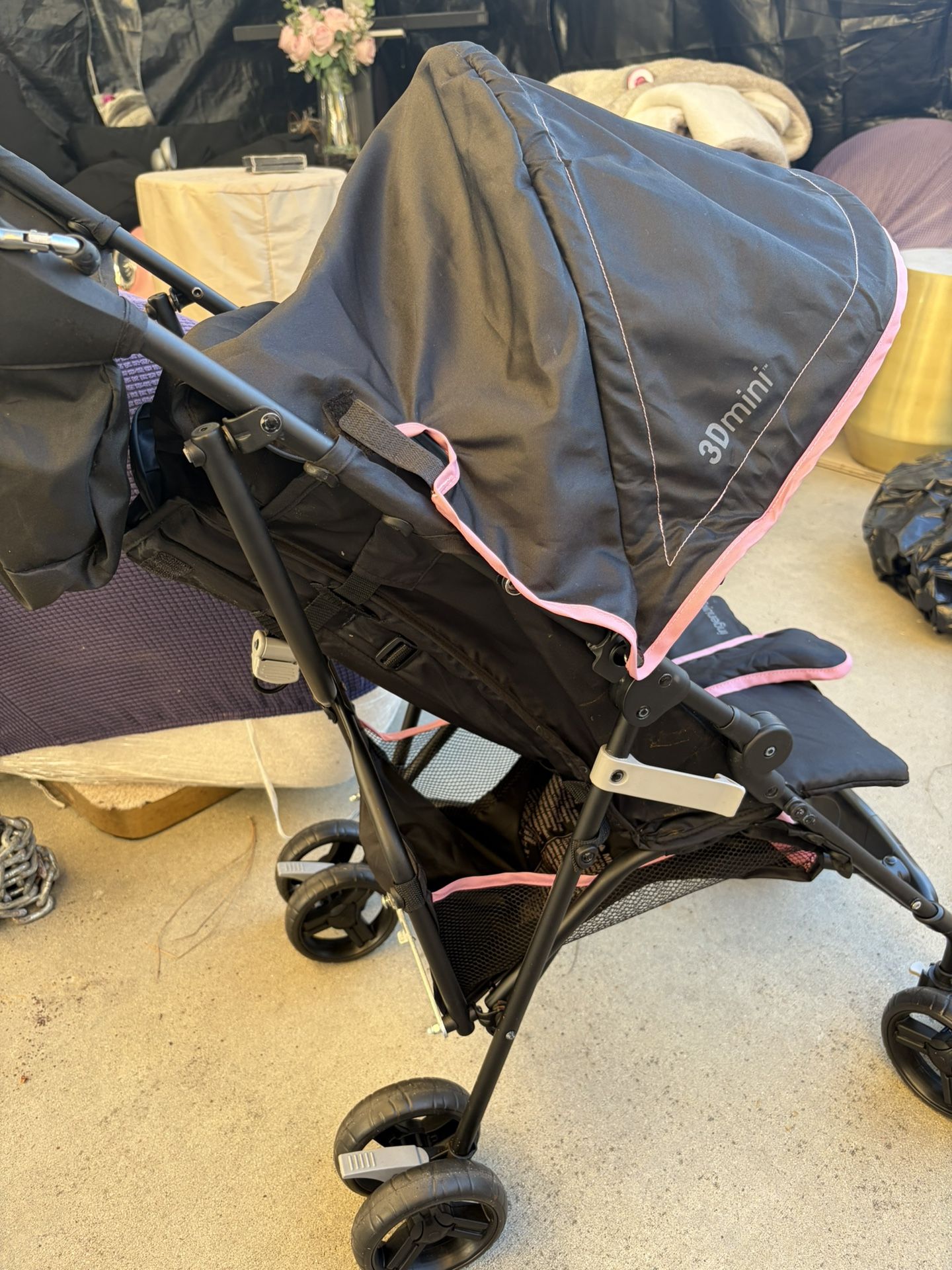Pink Baby Stroller 3D