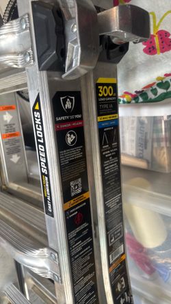 Gorilla Speed Locks Aluminum Multi-Position Ladder – 300 lb Type IA