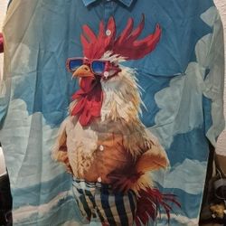  2XL Men Rooster Sunglasses Men, Front And Back