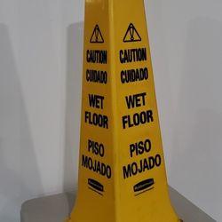 Rubbermaid Commercial Multilingual Wet Floor Safety Cone