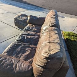 All Leather Couch  4 Piece