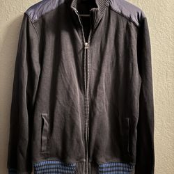 Hugo Boss Black Full Zip Sweater tracksuit style cardigan Size large Pockets