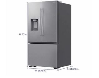 Refrigerator Samsung WI -FI Standard-Depth Mega Capacity 31-cu ft 36-in Wide with Triple Ice Maker ( Fingerprint Resistant Stainless Steel )