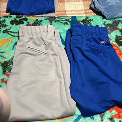 Blue And Gray Softball Pants 