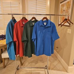 4 Men's size 2XL EUC shirts 