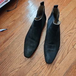 Men's Size 12 Black Suede  Boots