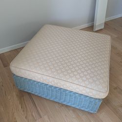 Incredible Mid century Vintage Ottoman Mcguire 