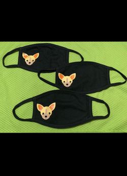 Cute Chihuahua face masks 3 for $8