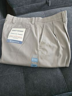 Dockers Easy Khaki Classic Fit Pleated Pants 36x30