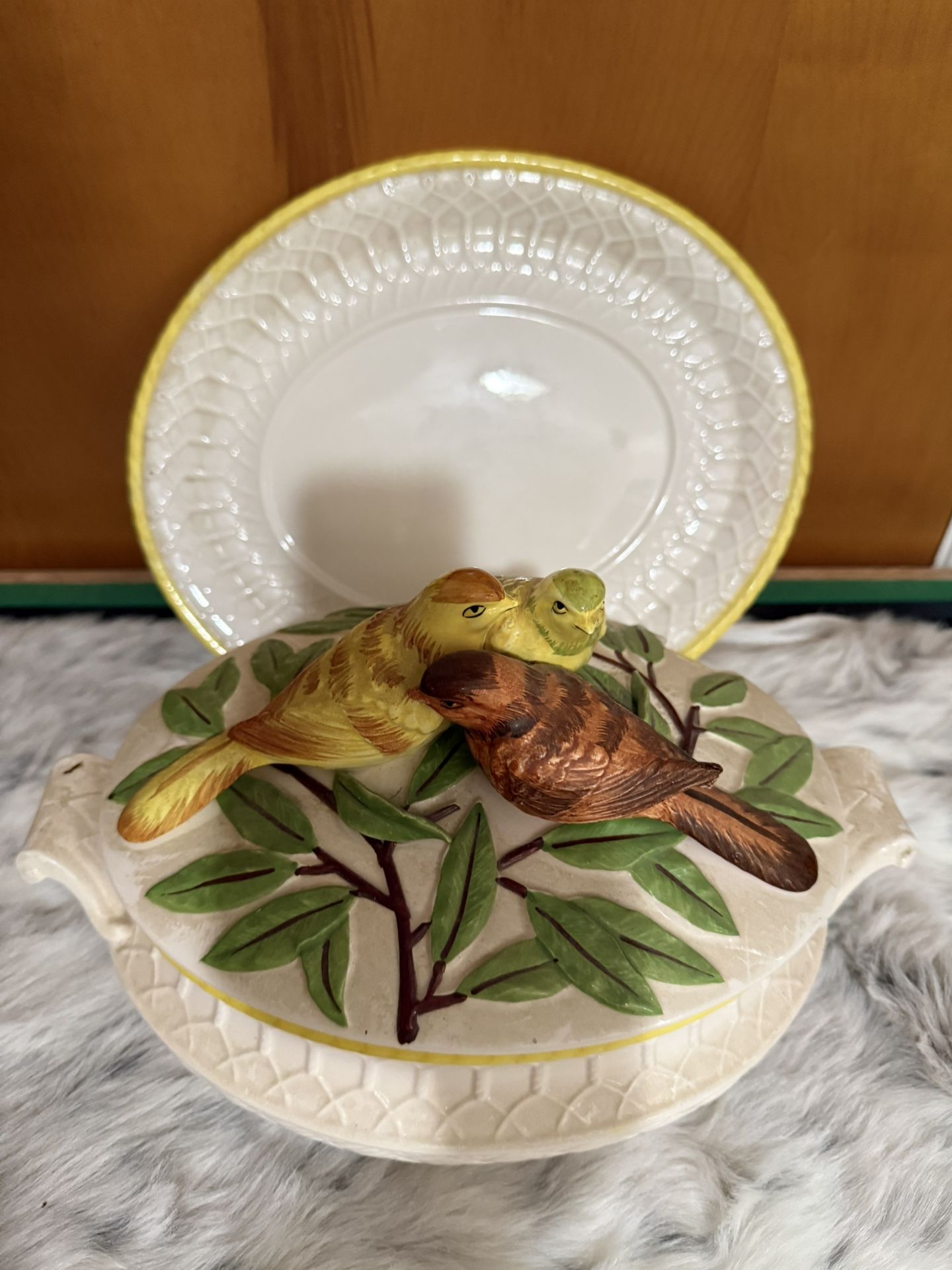 vintage ceramic soup tureen