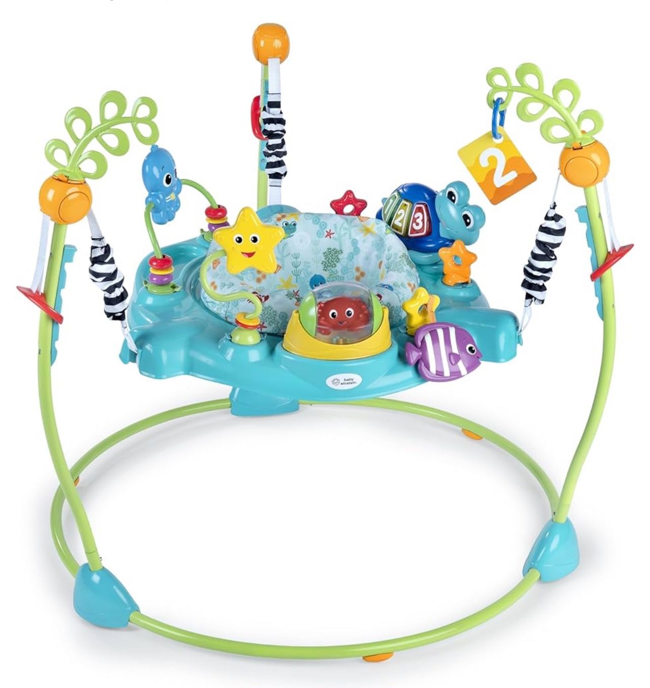 Baby Einstein Ocean Explorers Curiosity Cove 2-in-1 Educational Activity Jumper and Floor Toy