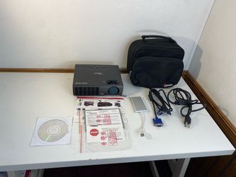 Optoma Widescreen HDMI DLP Projector with Carrying Bag & Cables