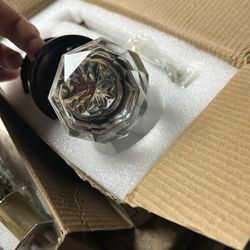door lock with crystal
