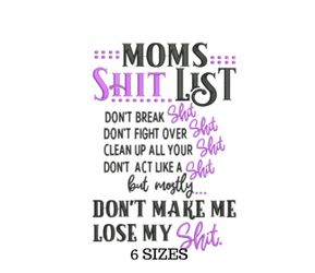 Mom Embroidery, Mom Quote, Sassy Embroidery, Sarcastic Embroidery, Motherhood, Funny Mom Giftsy