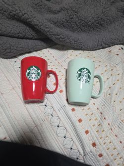 Red And Green Starbucks Mug