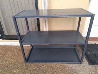 3 shelf steel storage unit for garage or work van 36"W x 30"H x 16"D $50 FIRM