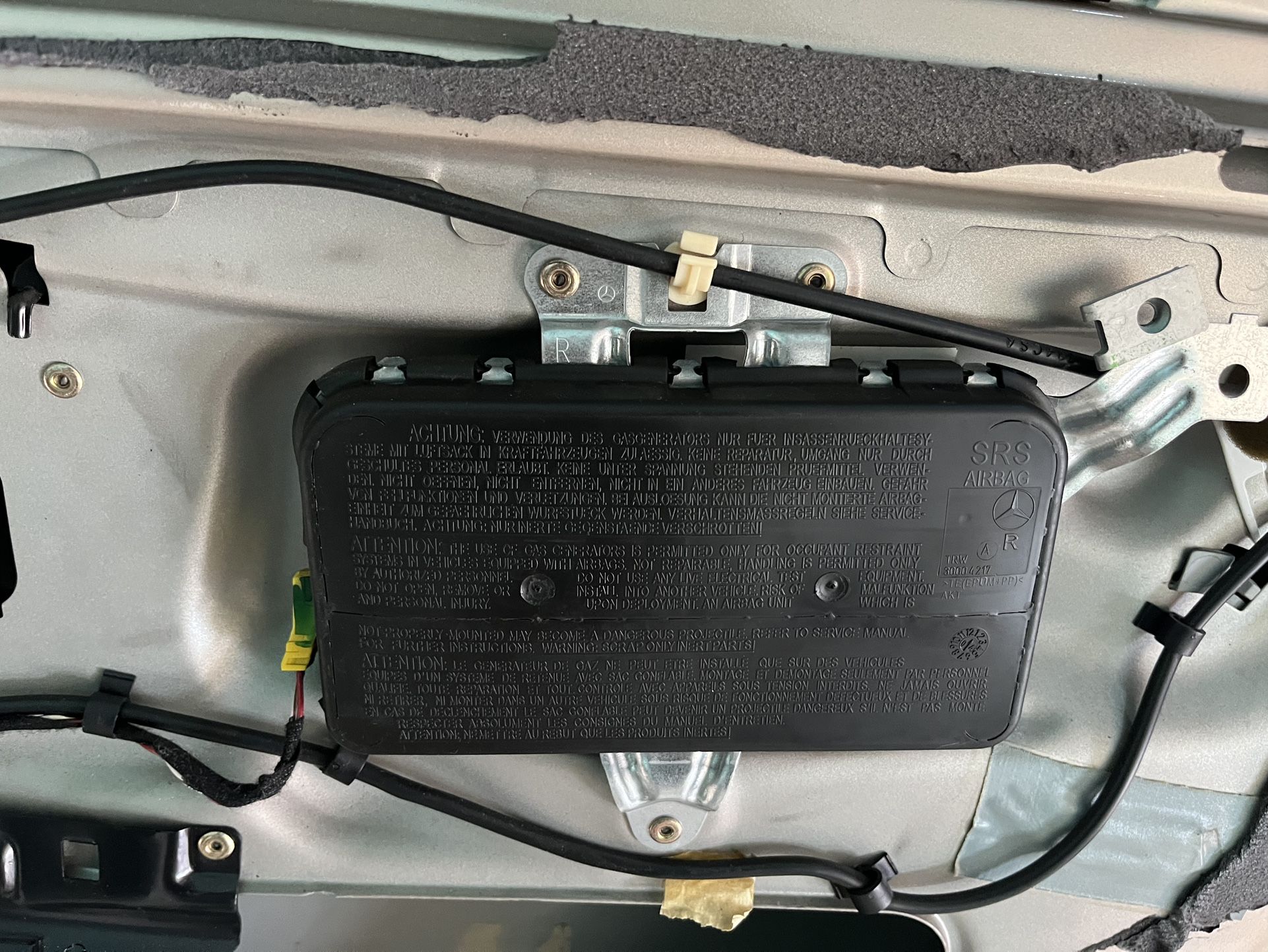 Mercedes E-(contact info removed) Parts Air Bag