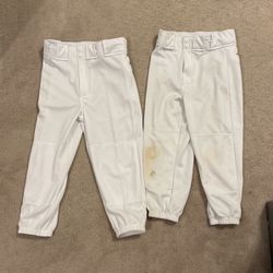 2 Boys Rawlings Baseball pants - M
