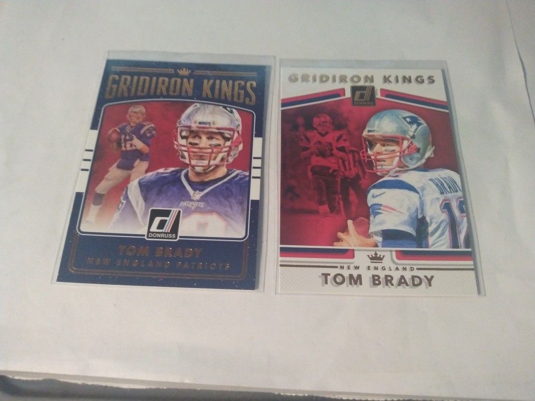 2016-17 Donruss Tom Brady Gridiron Kings Football Card Lot Of 2 GOAT