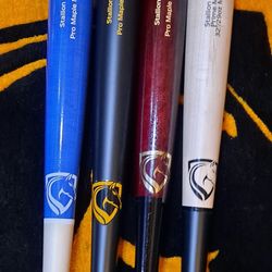 Custom Wood Baseball, Softball,Fungo & Training Bats