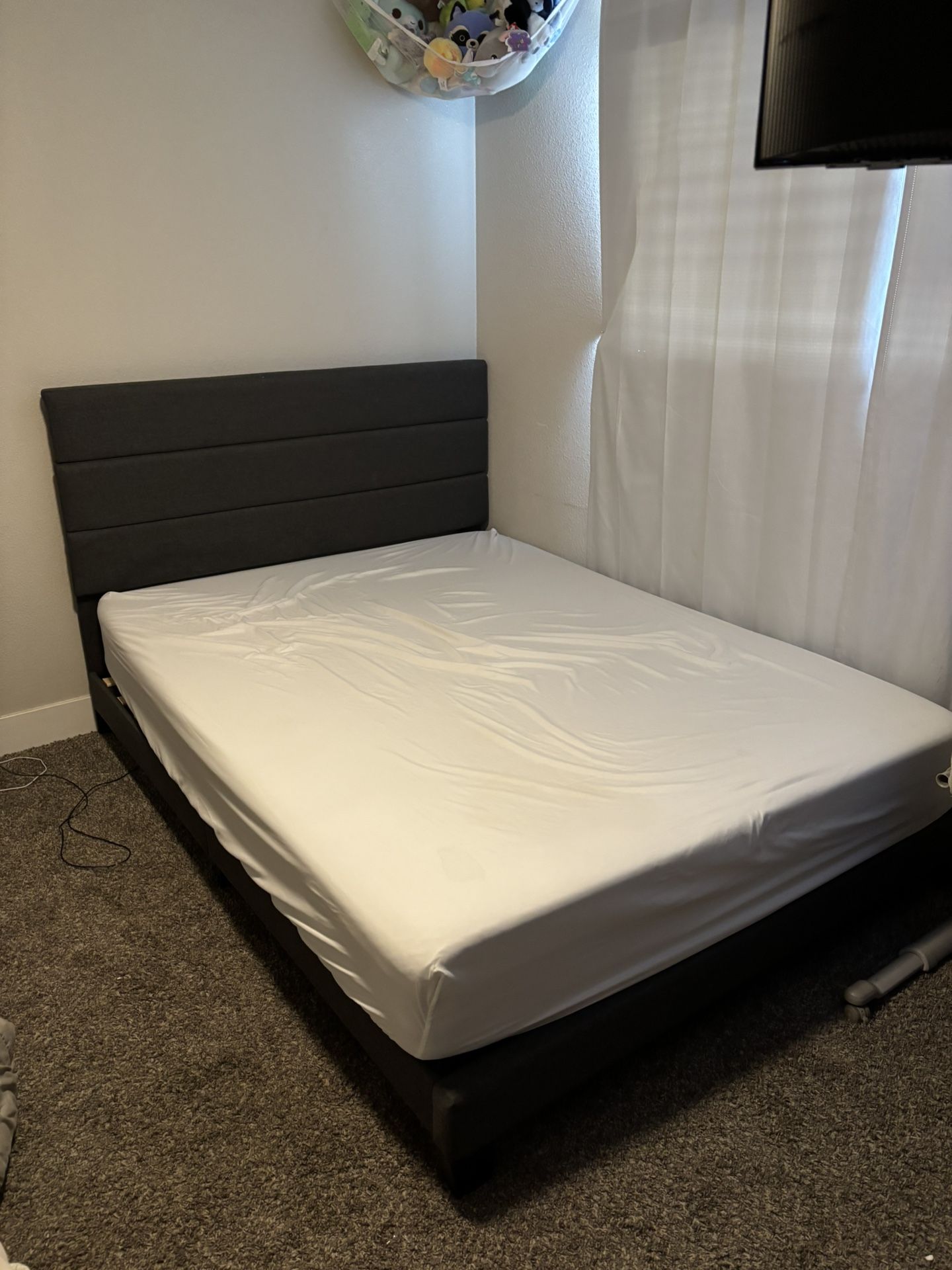 Bed Frame AND Queen Mattress