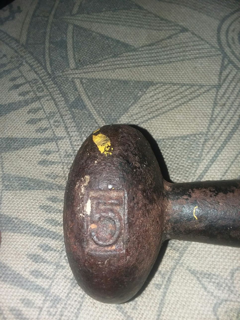 VINTAGE YORK 5LB. WEIGHT...