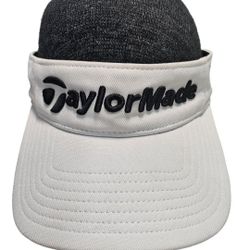 TAYLORMADE Aero-Burner R15 White Sun Visor One Sz Fits All Hook Golf Hat