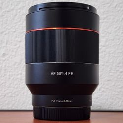 Rokinon 50 1.4 FE Camera Lens for Sony E-mount