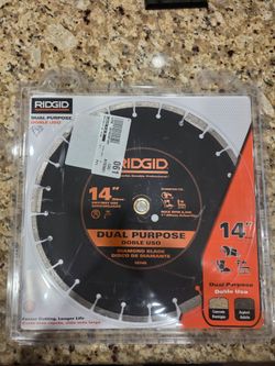 Ridgid 14 in. Dual-Purpose Walk-Behind Saw Diamond Blade