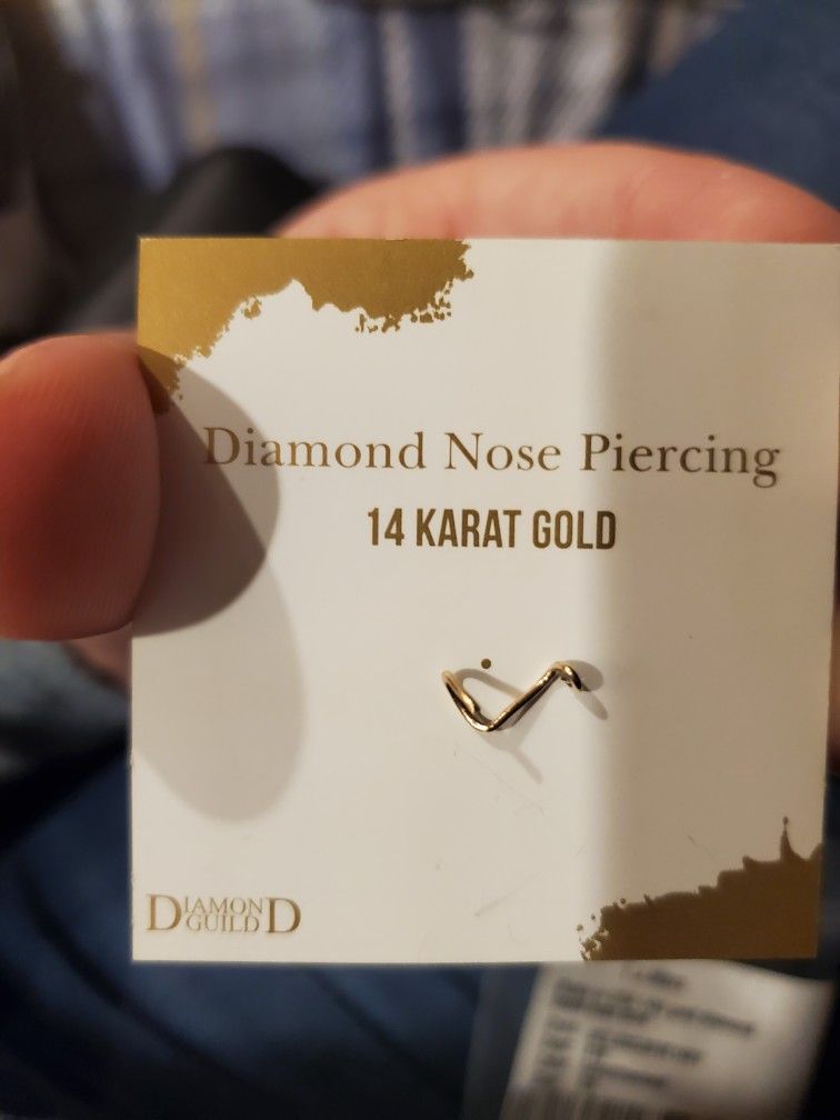 14k Nose Ring In Original Packaging 