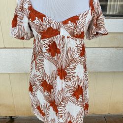 PreOwned Ava Sky Ginger Print Dress Limited Collection Women's Small