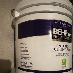 BEHR PREMIUM PLUS 2 gal. Ultra Pure White Ceiling Flat Interior Paint