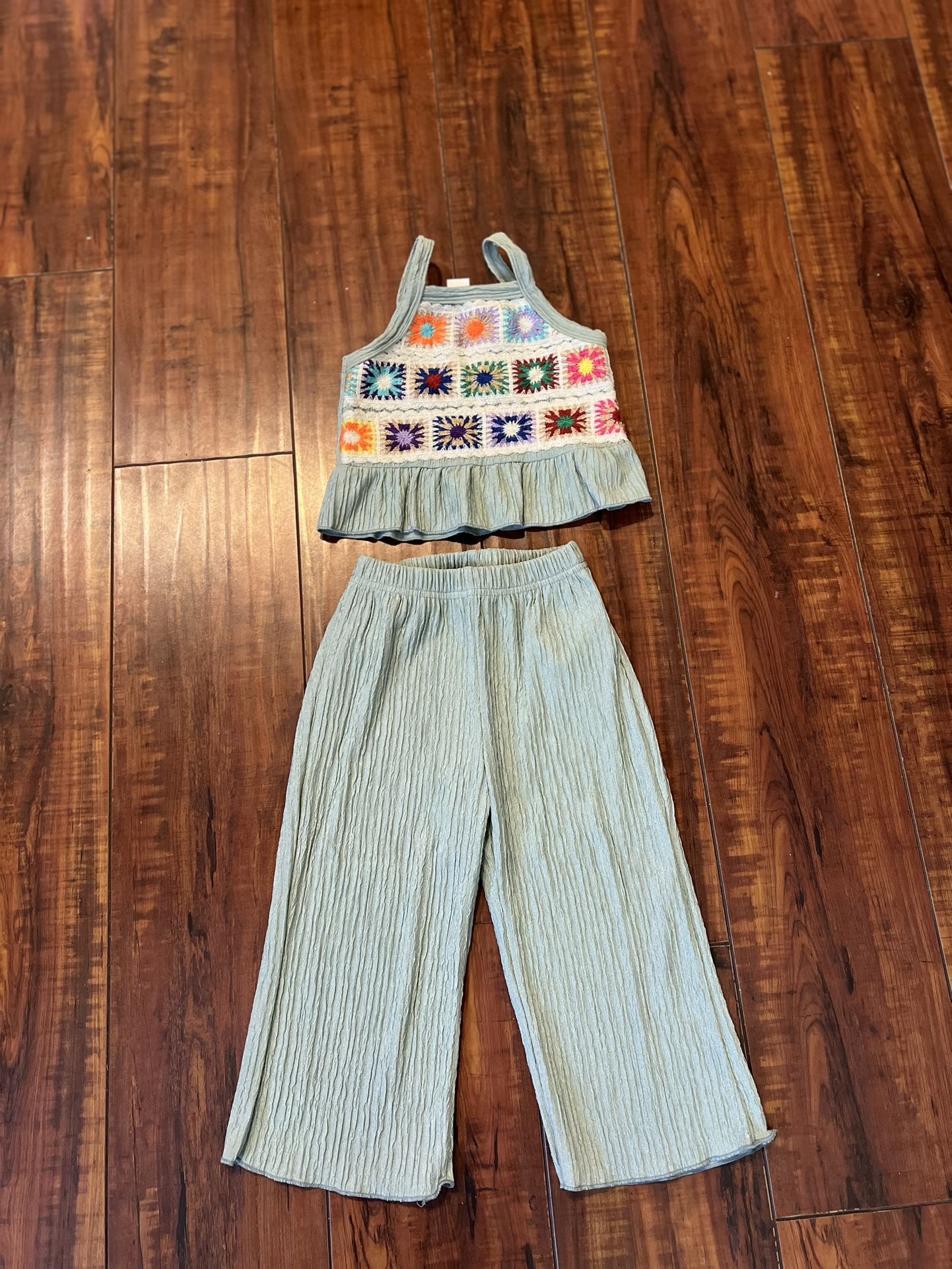 Baby Two-Piece Crochet Set – Size 12-18M