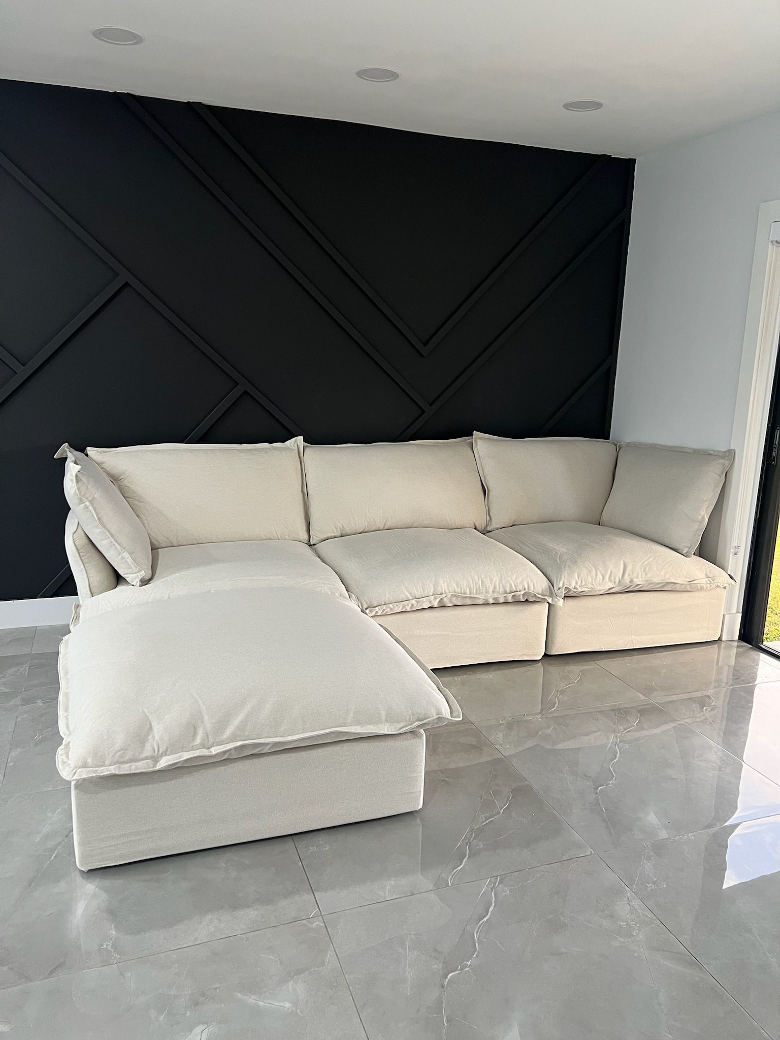 Beige Cloud Sectional (NEW)