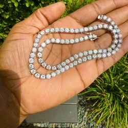 18in 5mm Tennis Moissanite (Pass Tester)