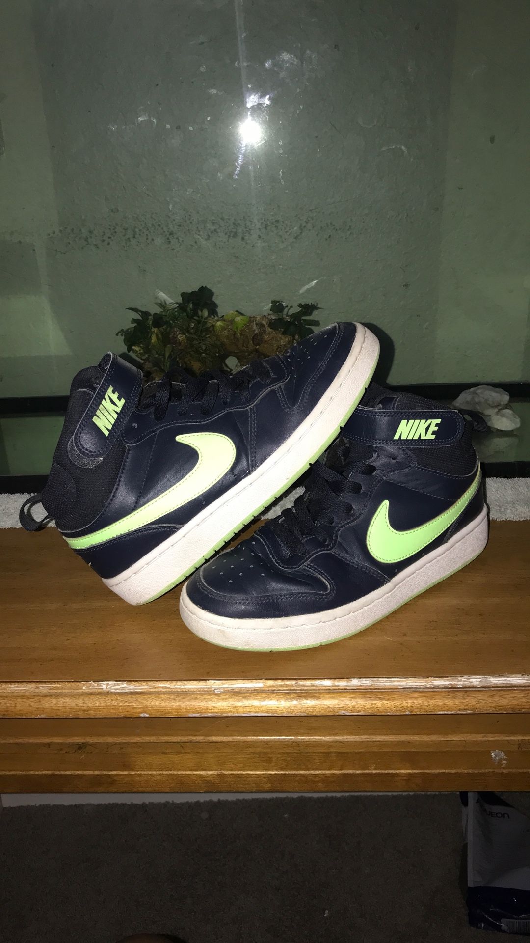 Limited edition neon green Nike Boys Size 5